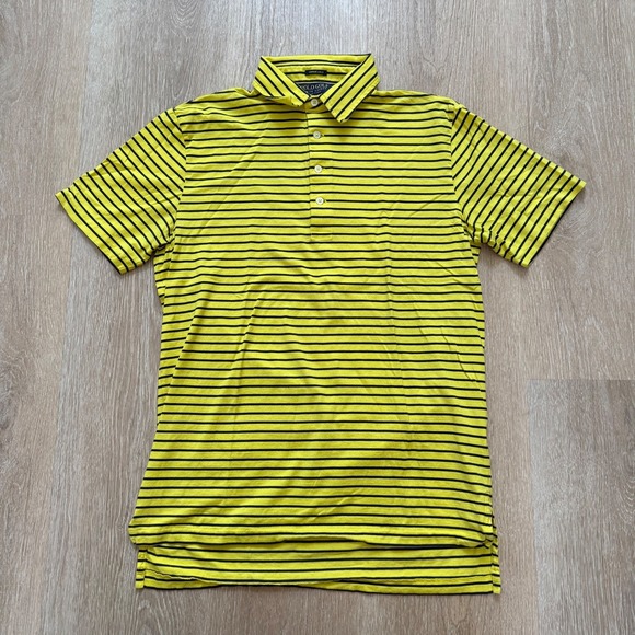 Ralph Lauren Other - Polo‎ Golf Ralph Lauren Vintage Lisle Men S Yellow Short Sleeve Striped Collar